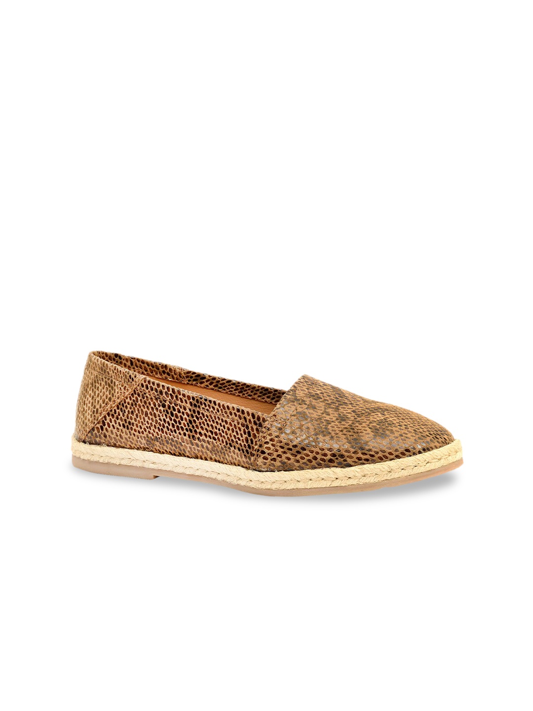 

Eske Women Brown Printed Leather Espadrilles
