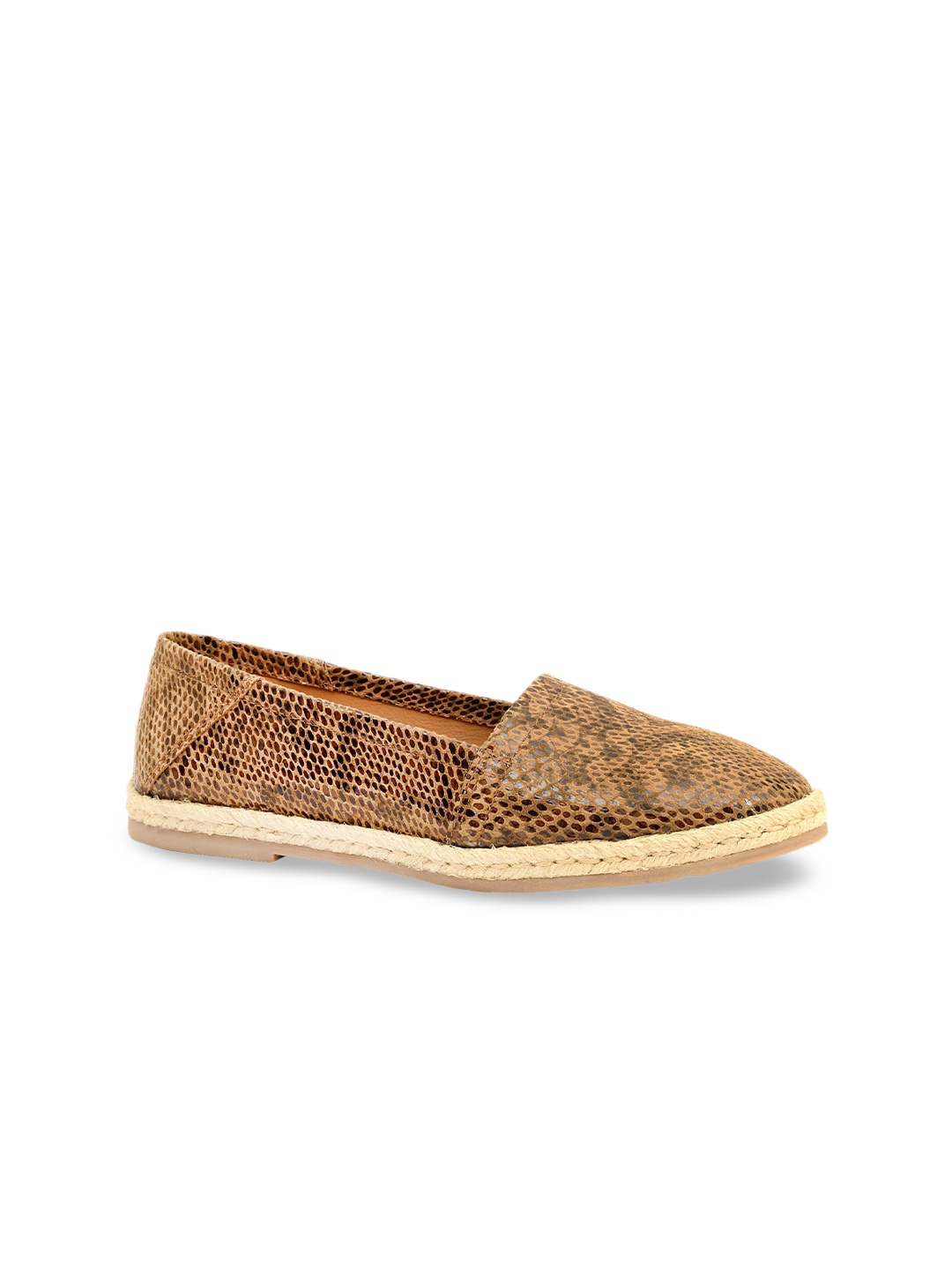 

Eske Women Brown Printed Leather Espadrilles