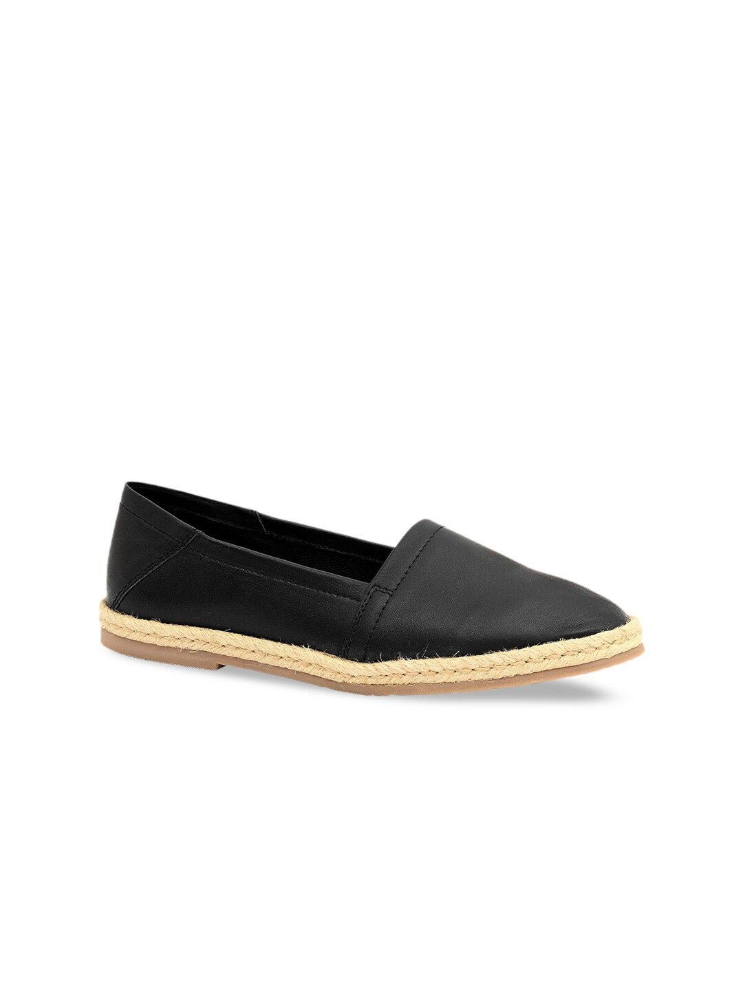 

Eske Women Black Leather Espadrilles