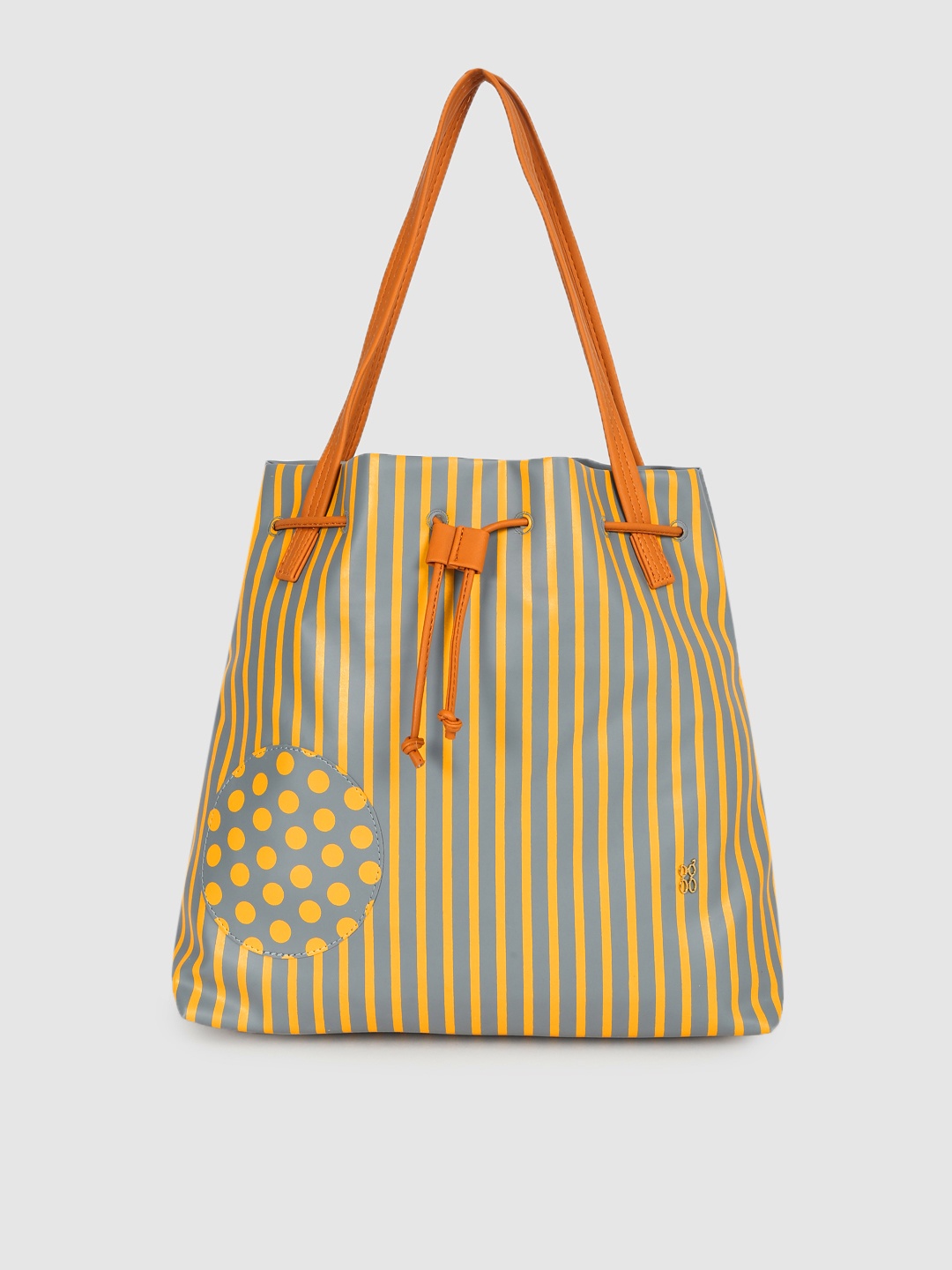 

Baggit Blue Striped Structured Shoulder Bag