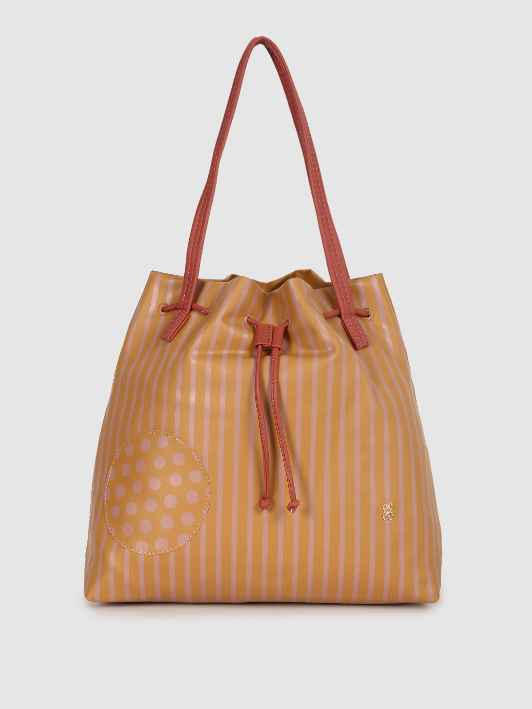 

Baggit Women Beige Striped Structured Shoulder Bag