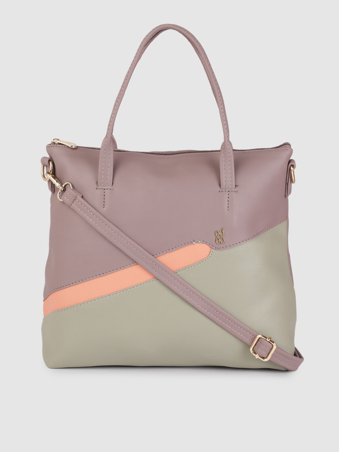 

Baggit Mauve Pink Solid Regular Structured Shoulder Bag
