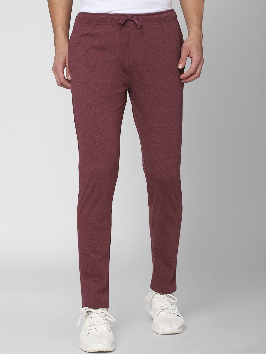 

Peter England Men Purple Solid Track Pants