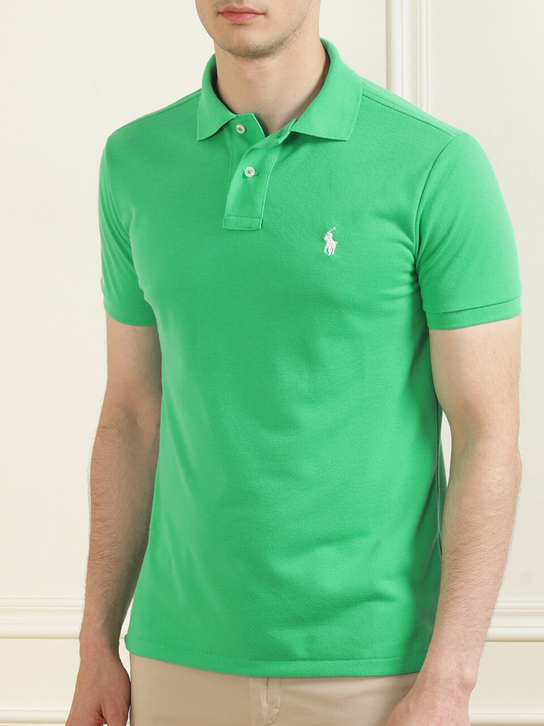 

Polo Ralph Lauren Men Green Polo Collar T-shirt