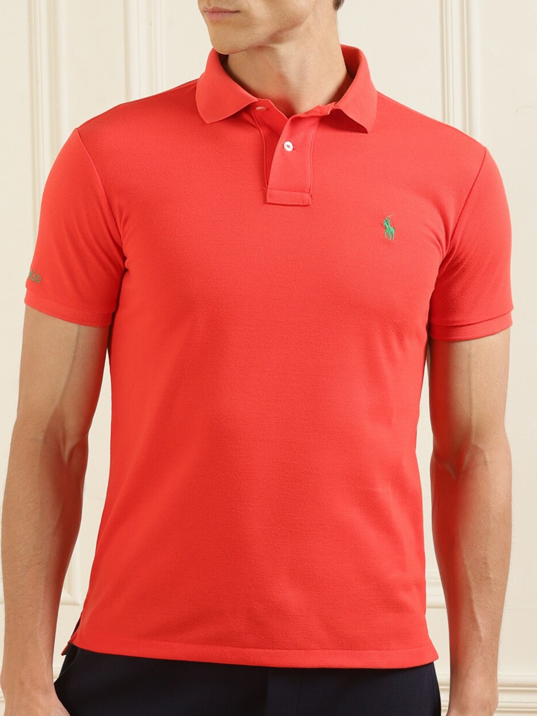 

Polo Ralph Lauren Men Coral Polo Collar T-shirt