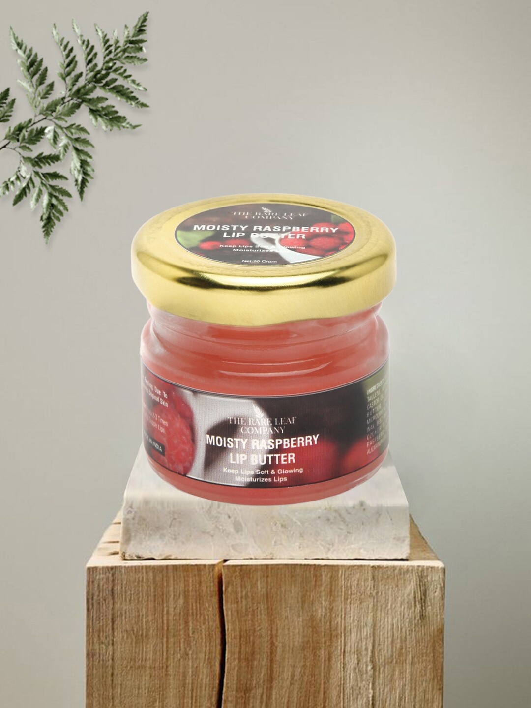 

THE RARE LEAF COMPANY Natural UV Protection Lip Butter 20 g - Raspberry, Red