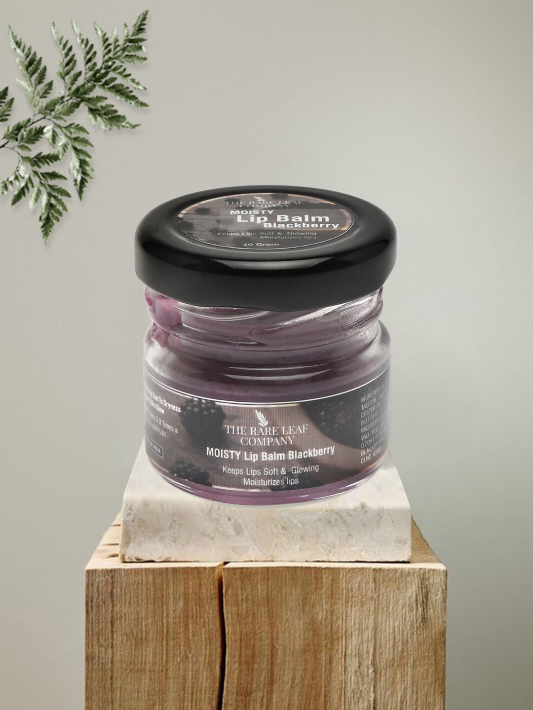 

THE RARE LEAF COMPANY Natural UV Protection Lip Butter 20 g - Blackberry, Purple
