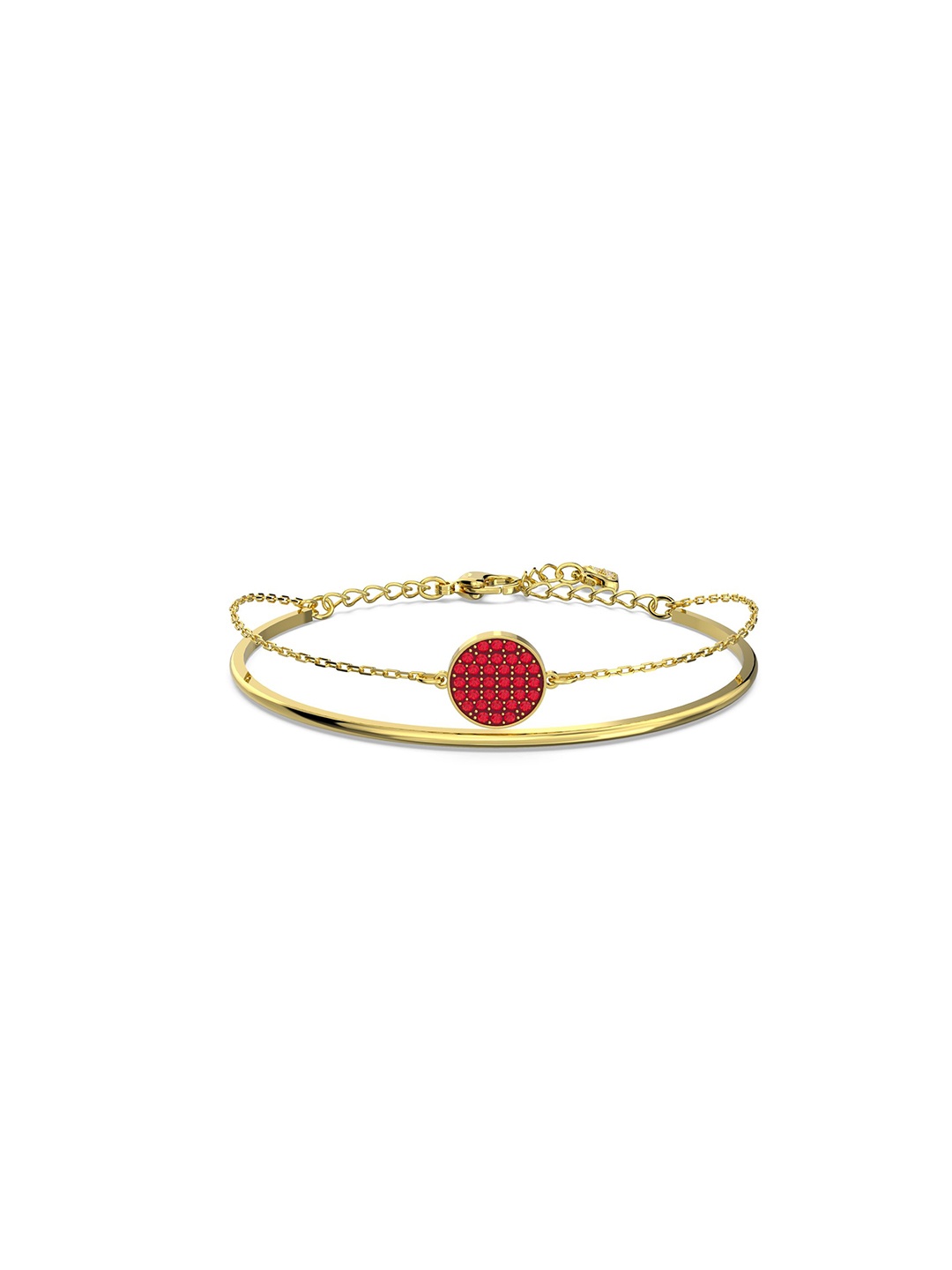 

SWAROVSKI Women Red & Gold-Plated Crystals Bracelet