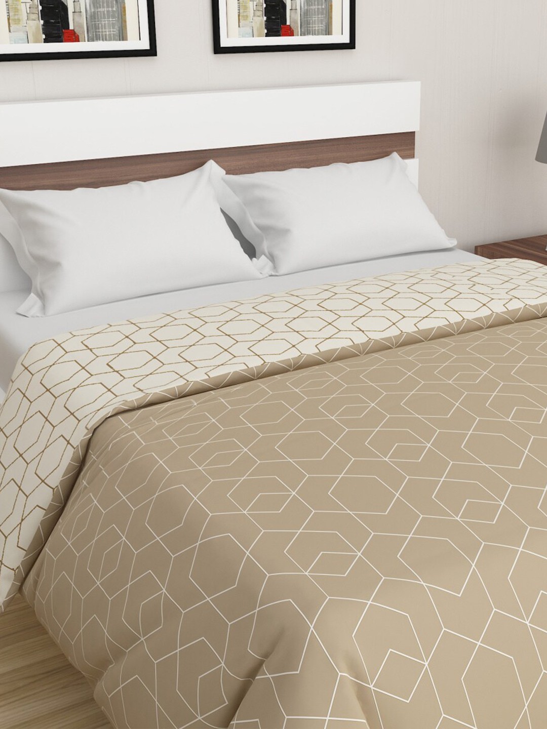 

Home Centre Beige & Brown AC Room 150 GSM Double Bed Comforter