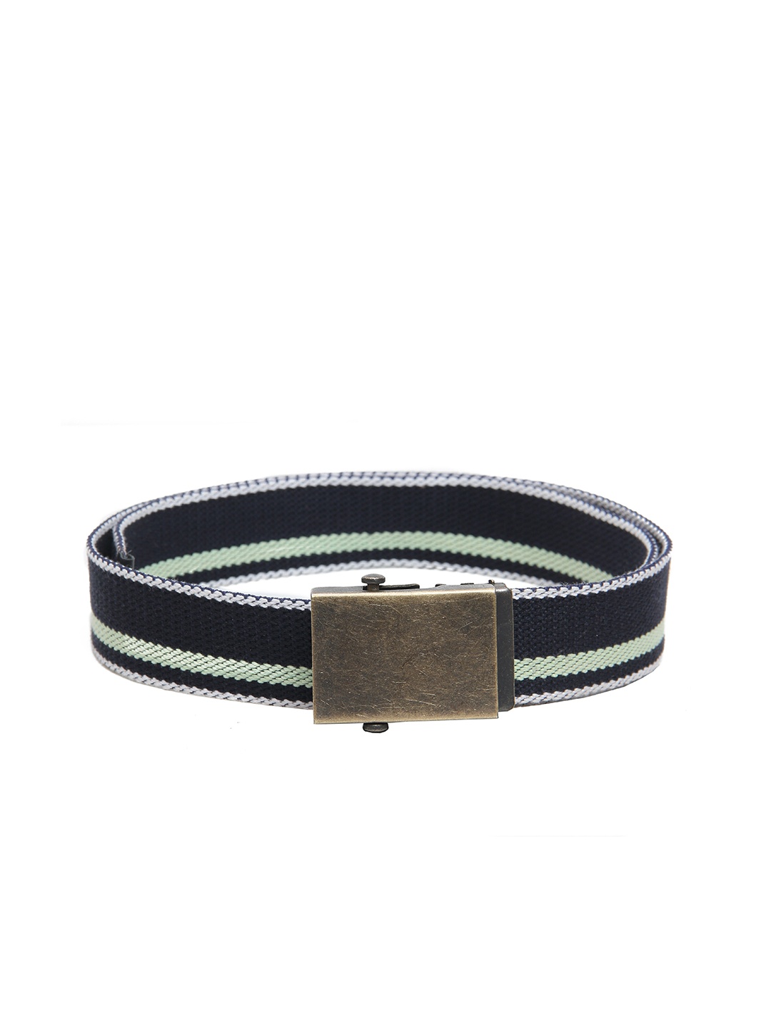 

Calvadoss Women Navy Blue & Off White Cotton Canvas Belt