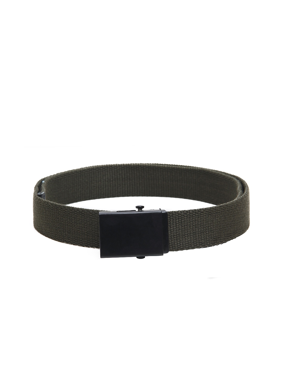 

Calvadoss Women Green Cotton Canvas Belt