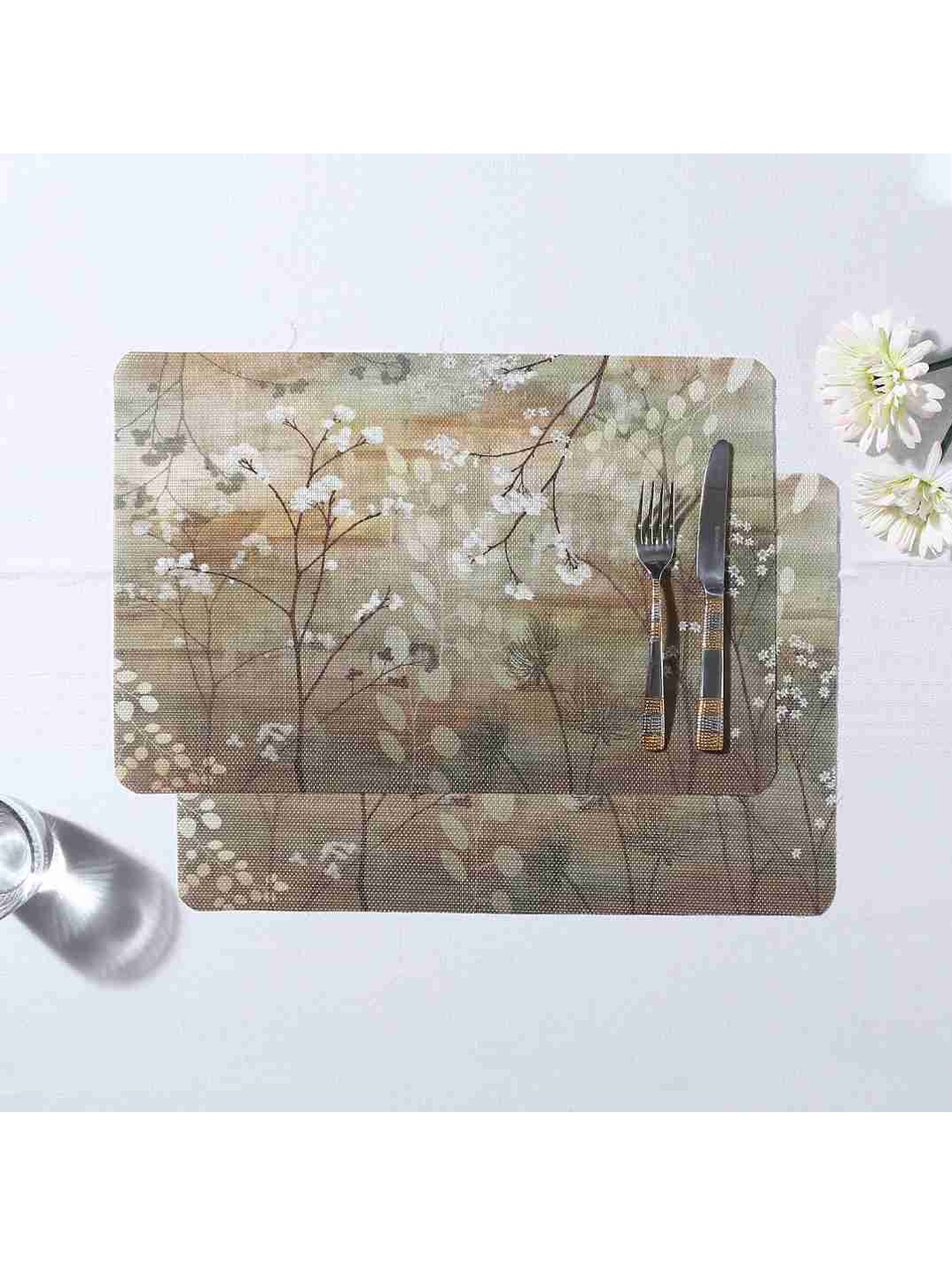

Wonderchef Set of 6 Brown Abstract Printed Valentina Table Placemats