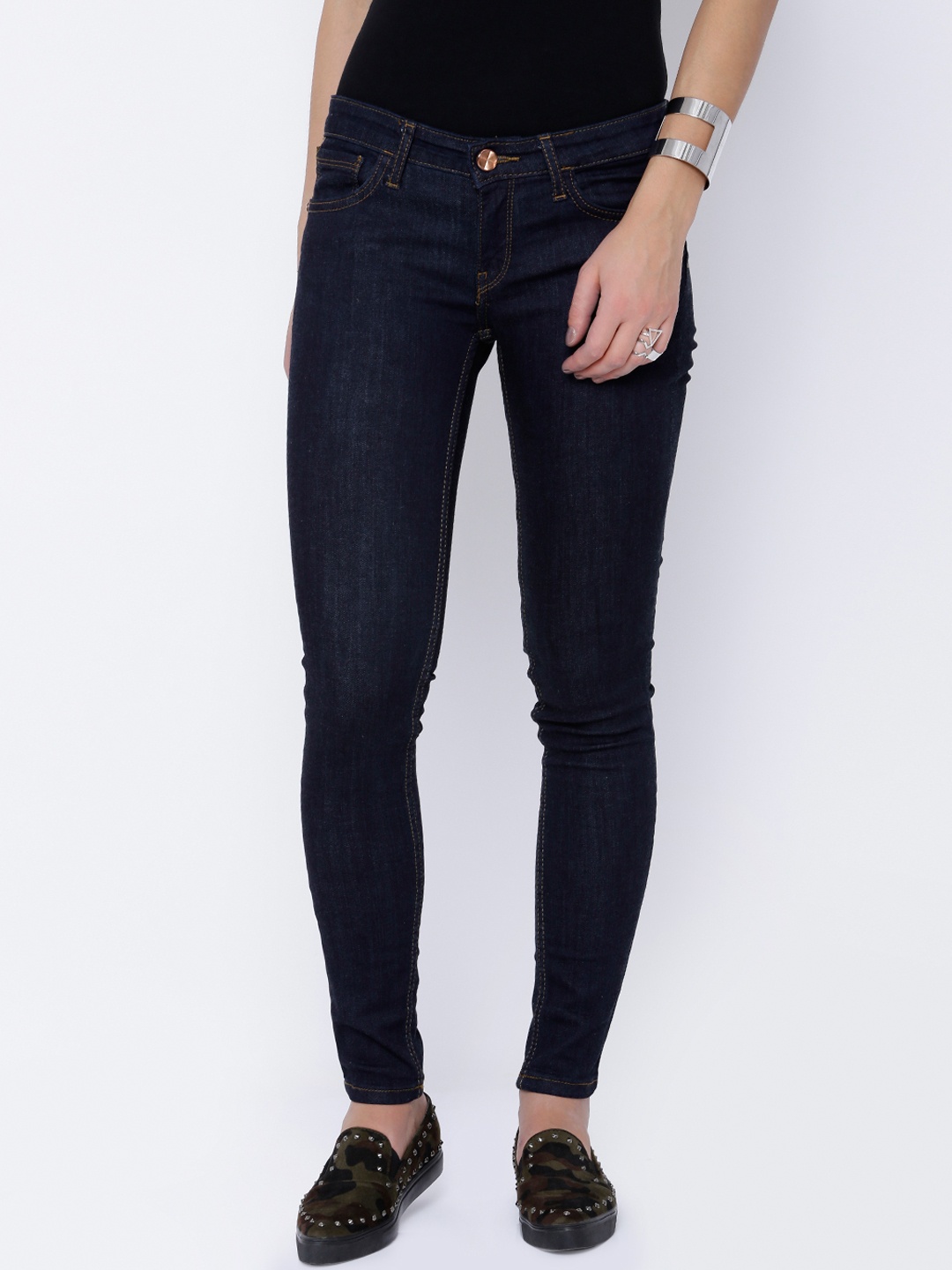 

Tokyo Talkies Women Blue Twiggy Super Skinny Fit Jeans