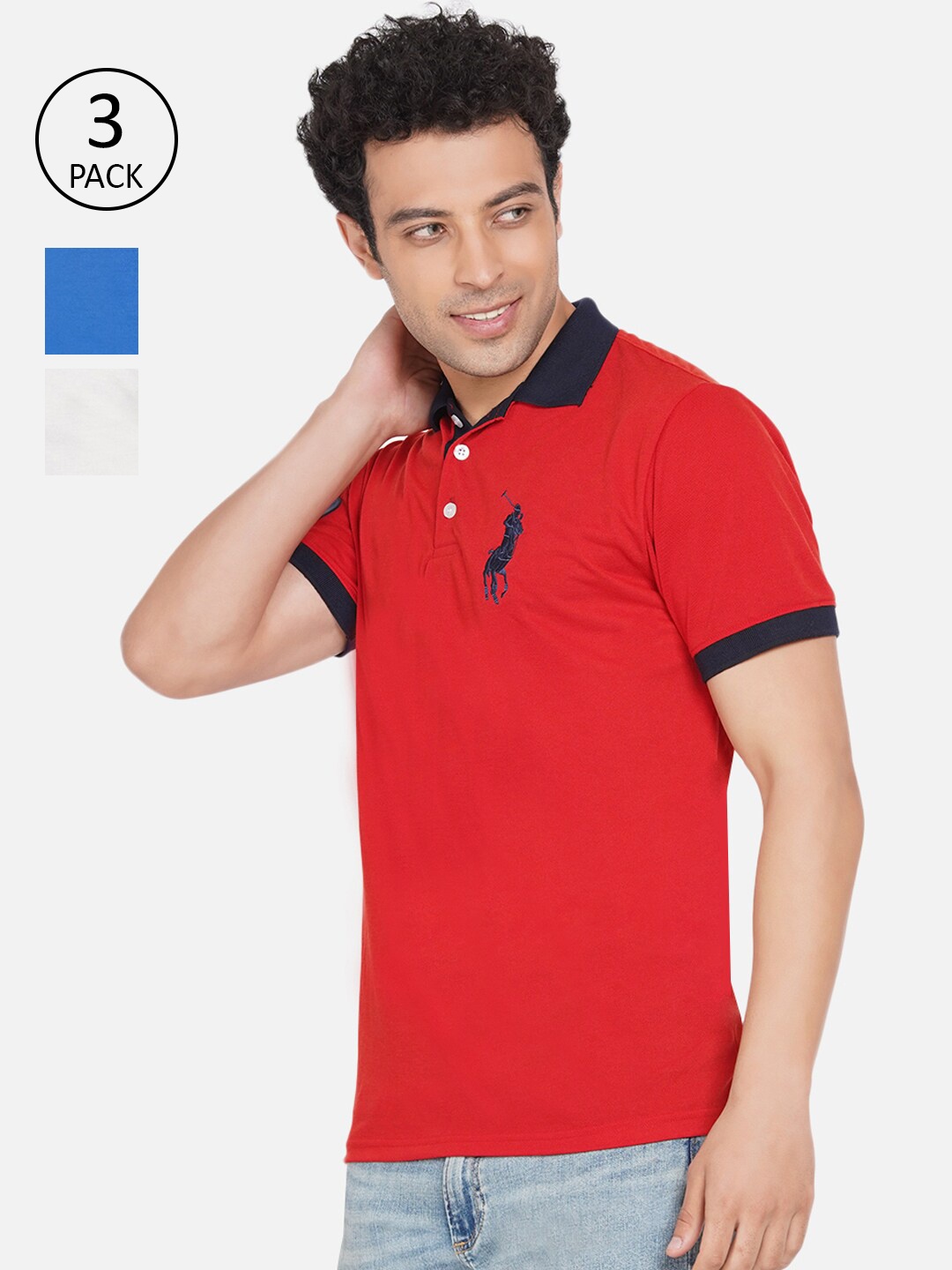 

Dais Men Assorted Set Of 3 Polo Collar T-shirt