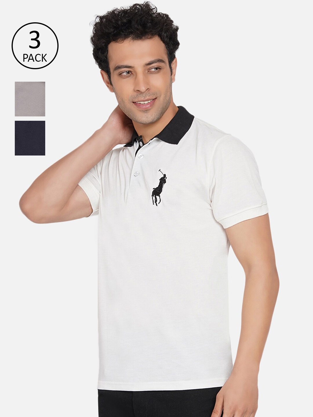 

Dais Men Assorted 3 Polo Collar T-shirt