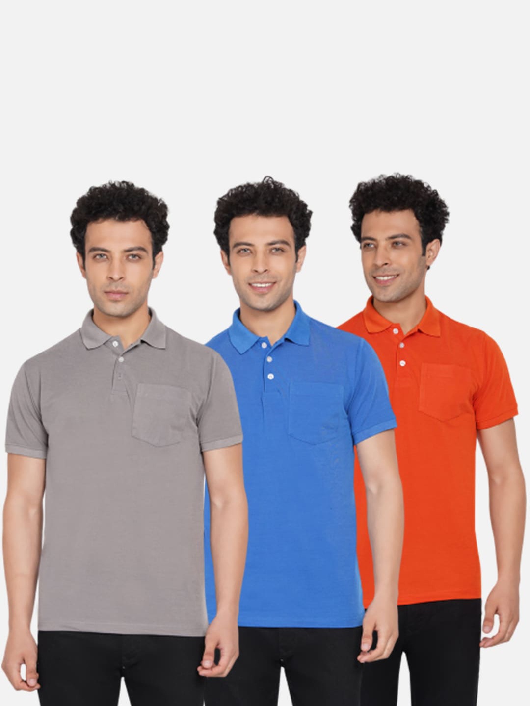 

Dais Men Assorted Set Of 3 Polo Collar T-shirt