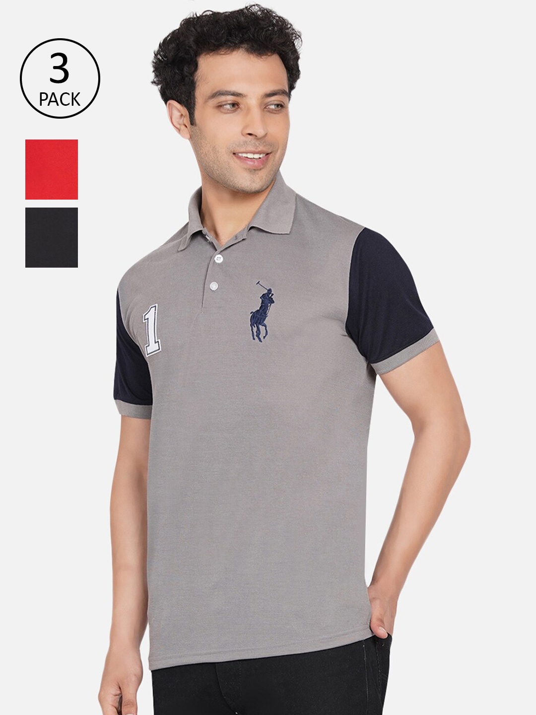 

Dais Men Assorted 3 Polo Collar T-shirt