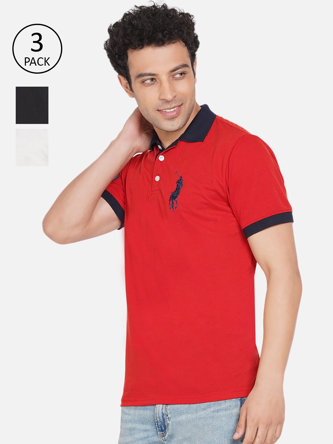 

Dais Men Assorted Set Of 3 Polo Collar T-shirt