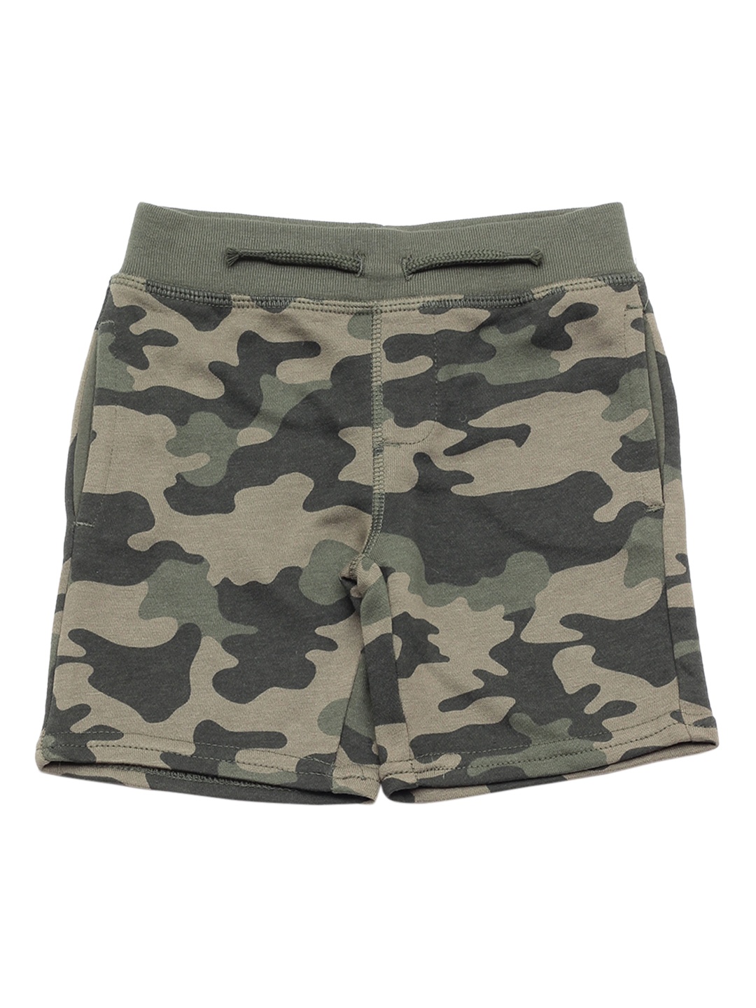 

Lil Lollipop Unisex Kids Green Camouflage Printed Shorts