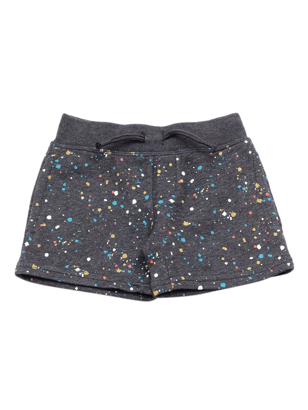 

Lil Lollipop Unisex Kids Grey Printed Shorts