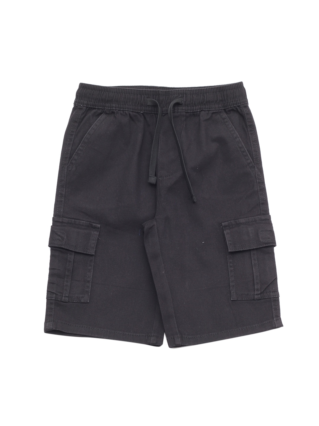 

Lil Lollipop Unisex Kids Black Cotton Cargo Shorts