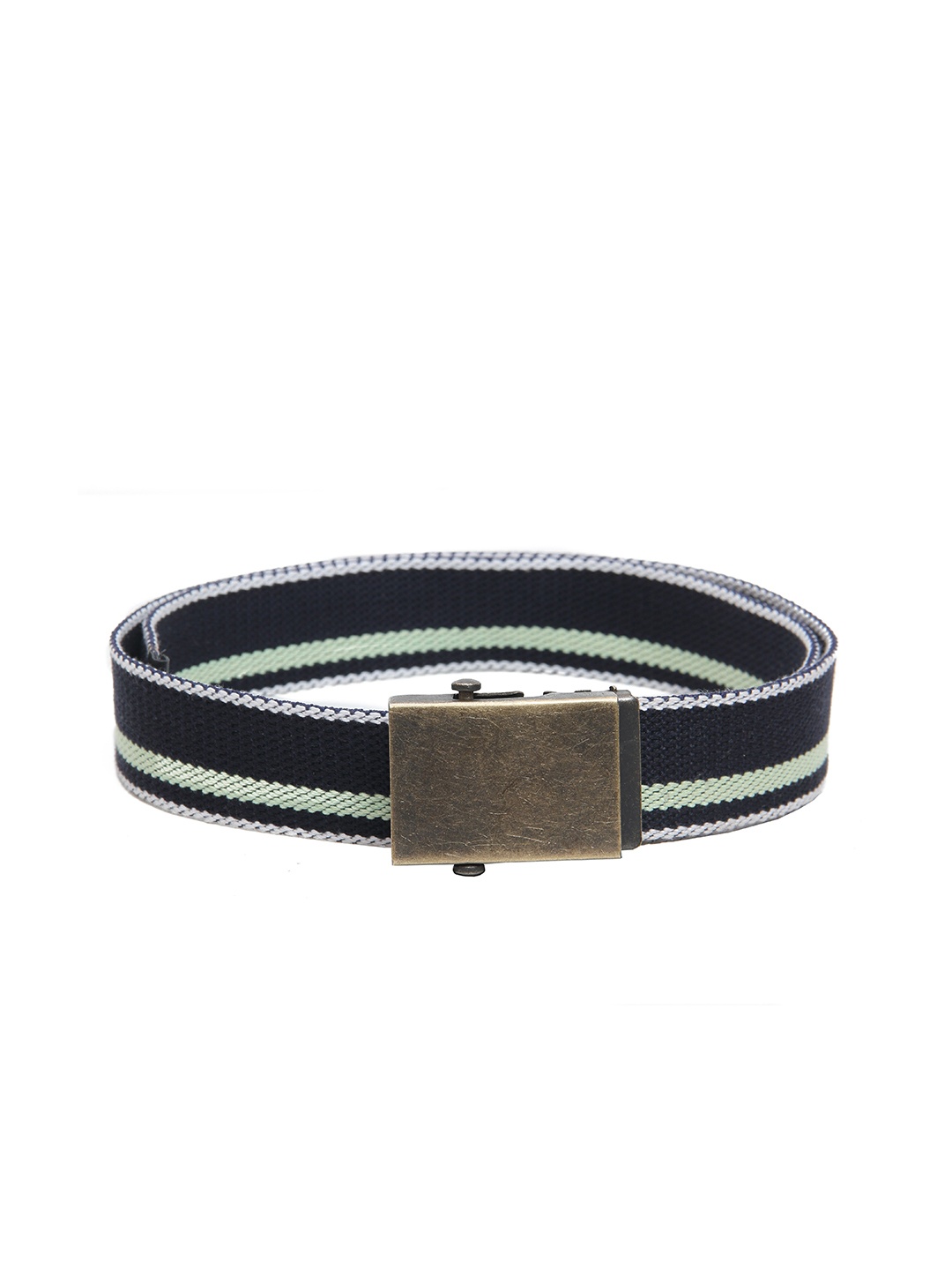 

Calvadoss Boys Navy Blue Woven Design Cotton Canvas Belt