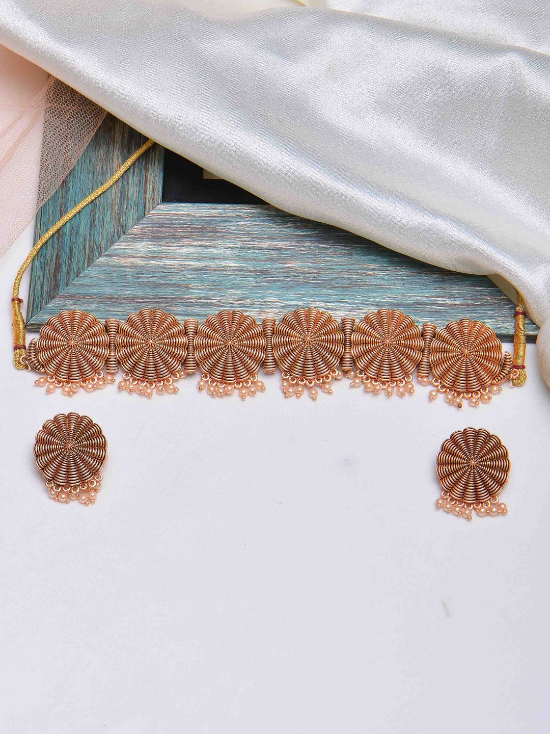 

POPLINS Rose Gold- Toned Jewellery Set
