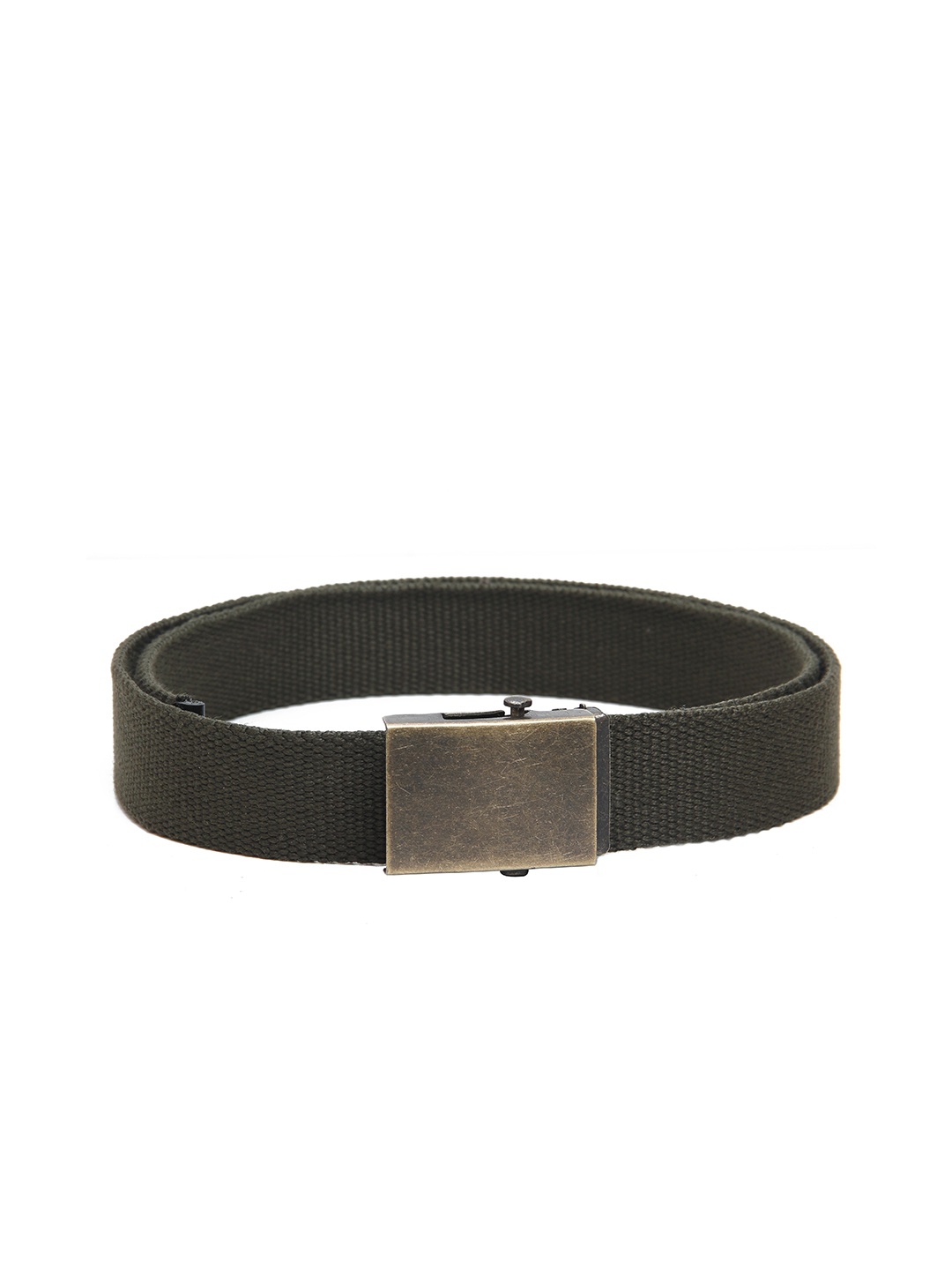 

Calvadoss Girls Olive Green Woven Design Cotton Canvas Belt