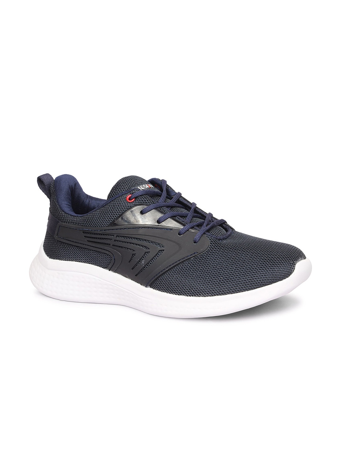 

Tucson Men Navy Blue Woven Design Sneakers