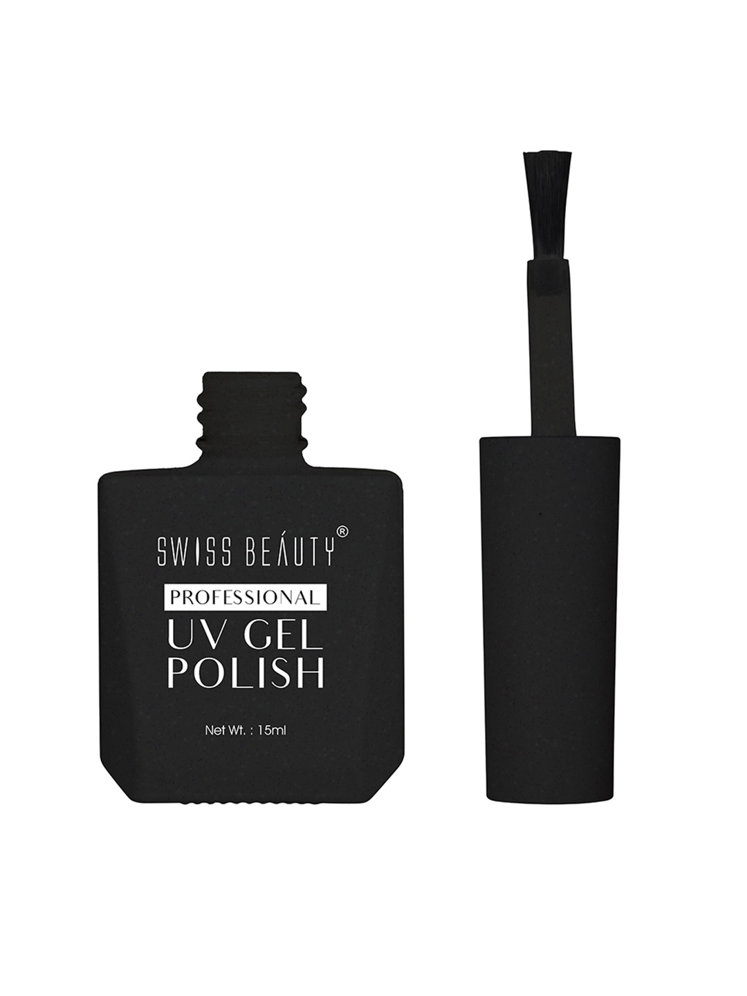 

SWISS BEAUTY Professional UV Gel Nail Polish - Top Coat, Black