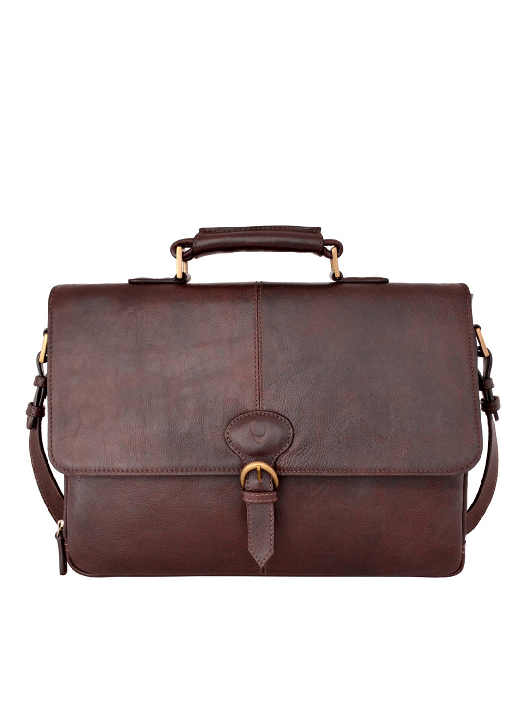 

Hidesign Brown Solid Messenger Bag