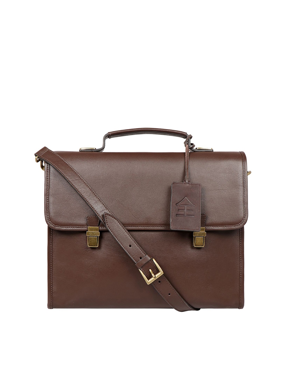 

Hidesign Men Brown Messenger Bag