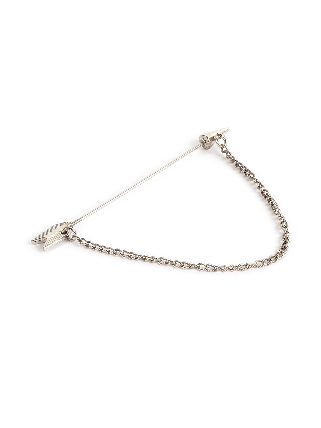 

Alvaro Castagnino Men Silver-Toned Collar Brooch