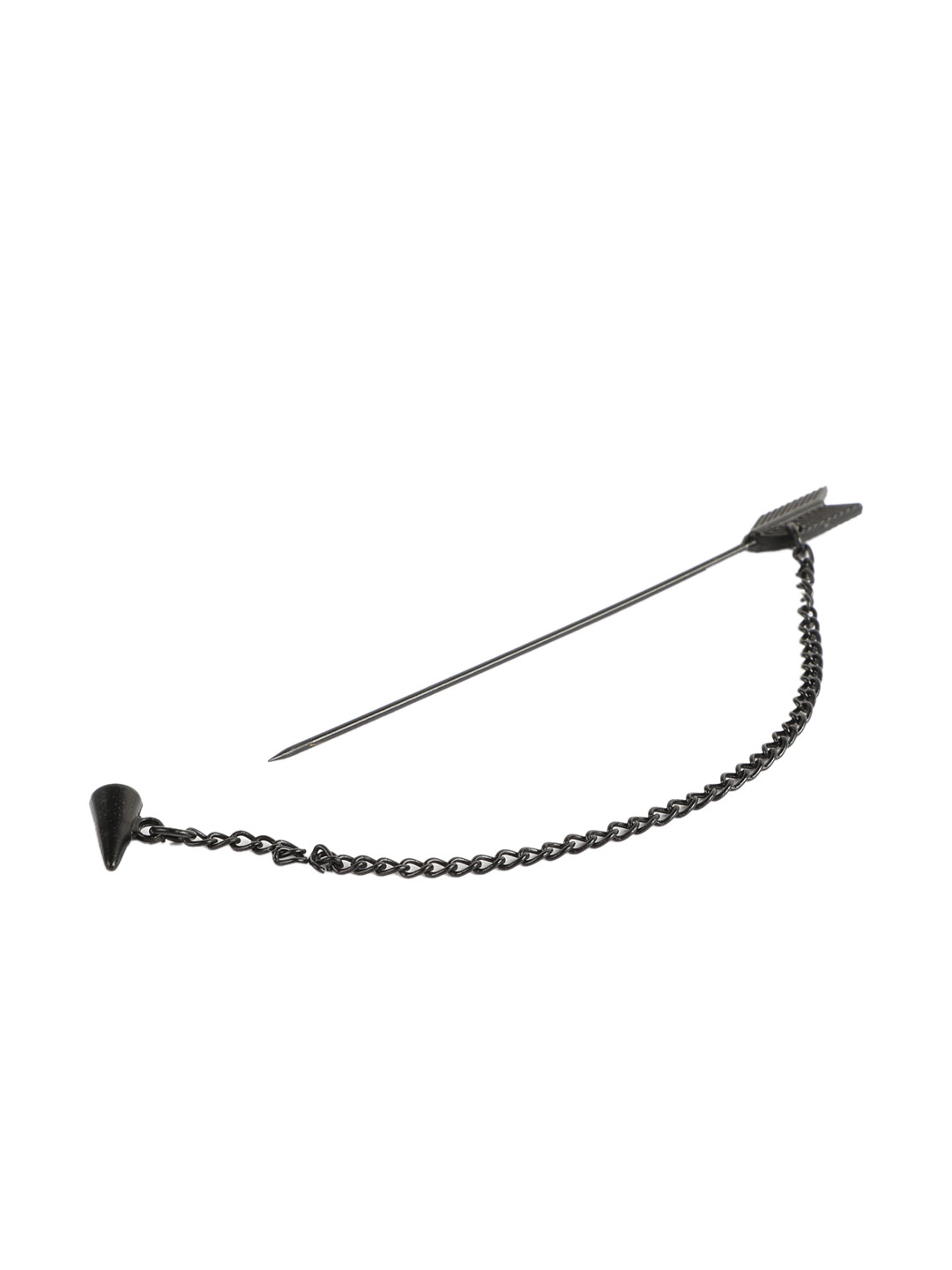 

Alvaro Castagnino Men Charcoal Grey Collar Brooch