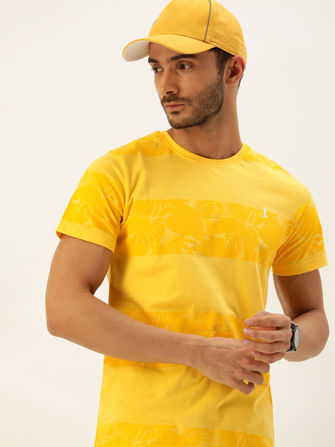 

SINGLE Men Yellow T-shirt