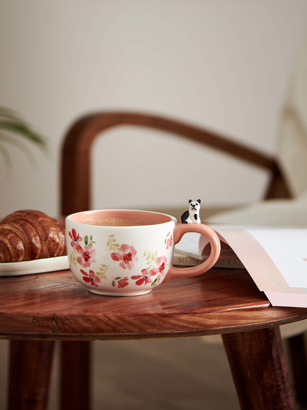 

Chumbak Pink & White Printed Ceramic Glossy Cups