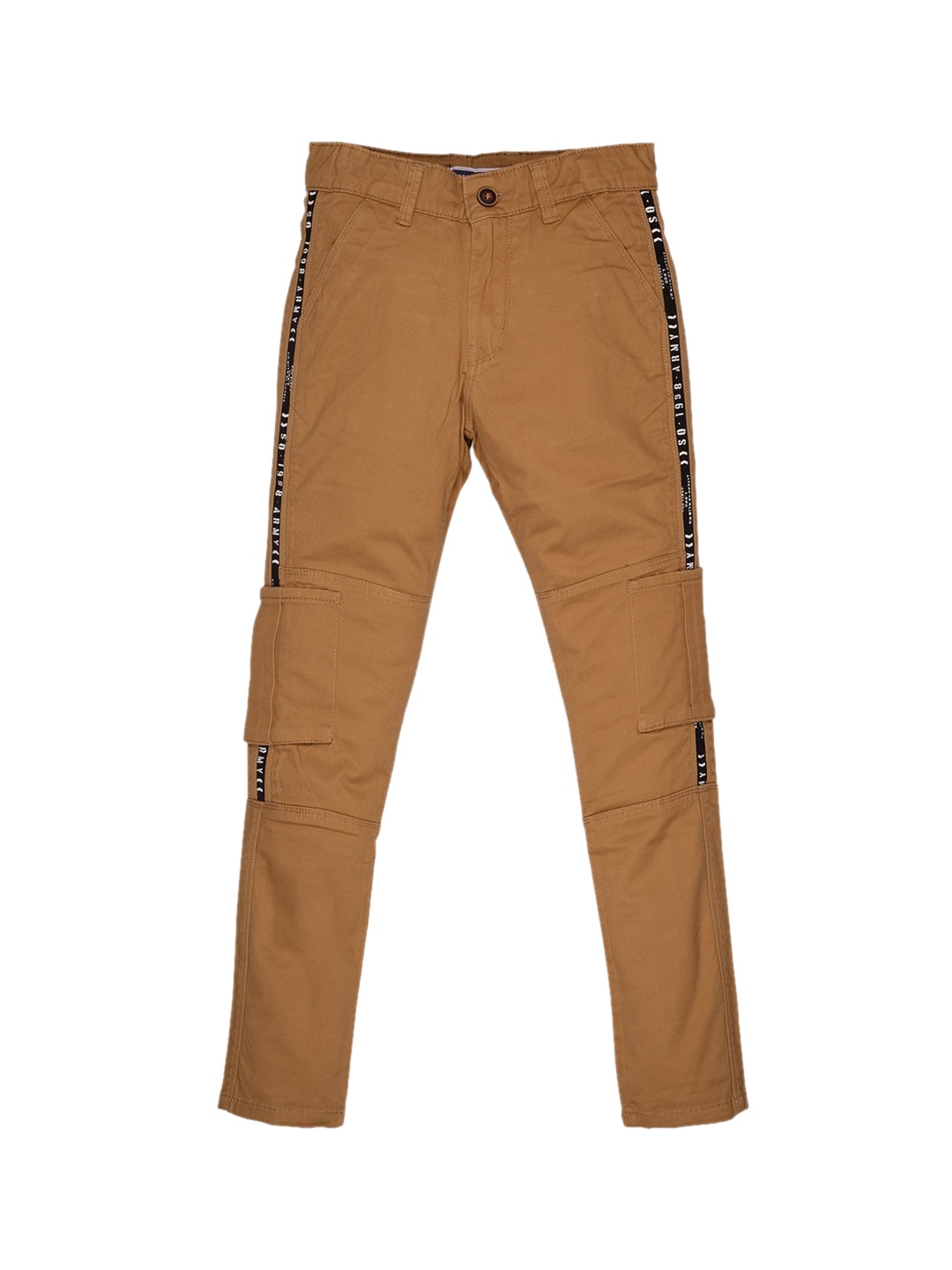 

Status Quo Boys Khaki Classic Cargos Trousers