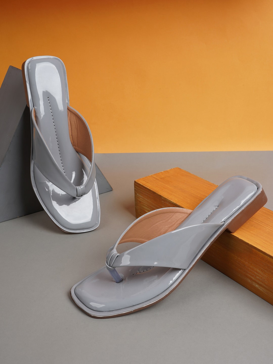 

SAPATOS Women Grey Open Toe Flats