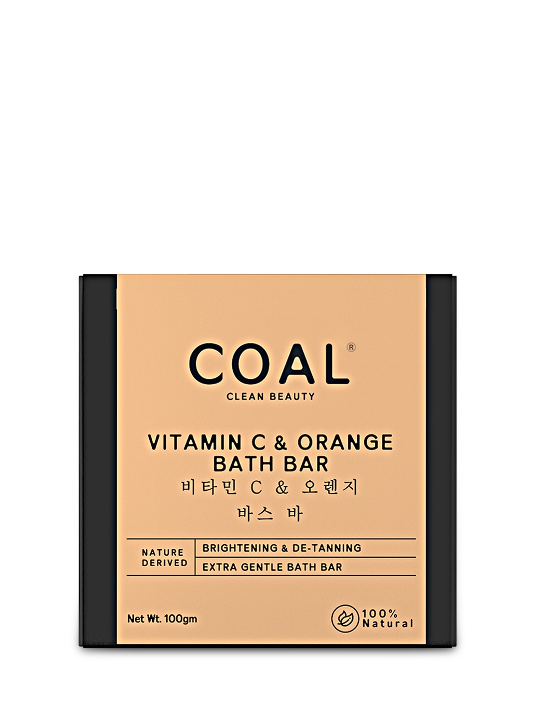

COAL CLEAN BEAUTY Nature Derived Brightening Vitamin C & Orange Bath Bar - 100 g, Beige