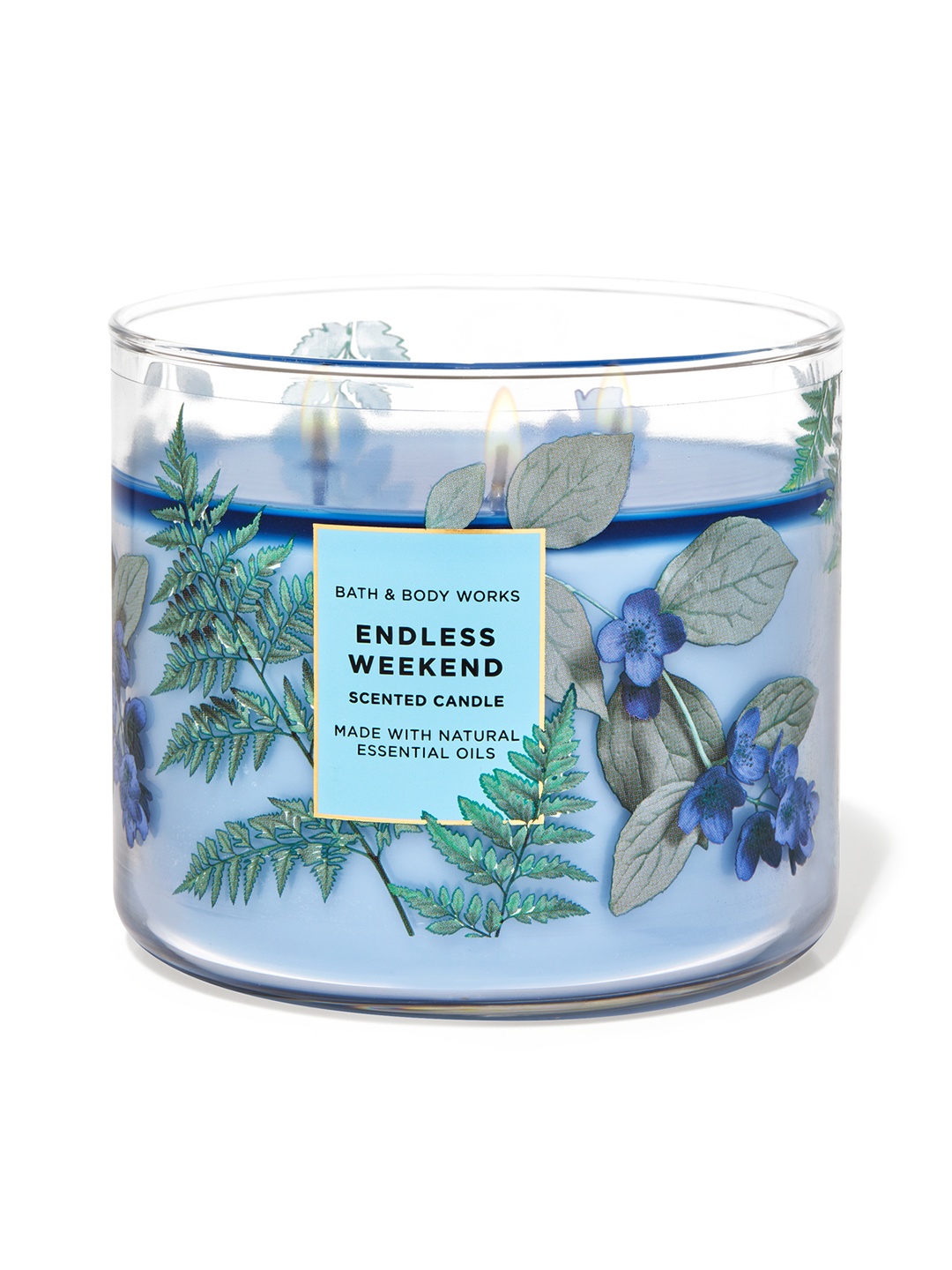 

Bath & Body Works Endless Weekend 3-Wick Candle - 411 g, Blue