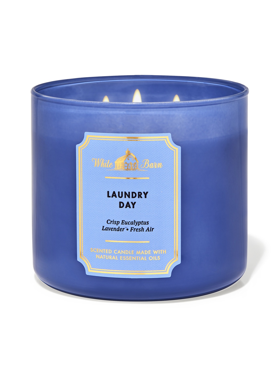 

Bath & Body Works Laundry Day 3-Wick Scented Candle - 421 g, Blue