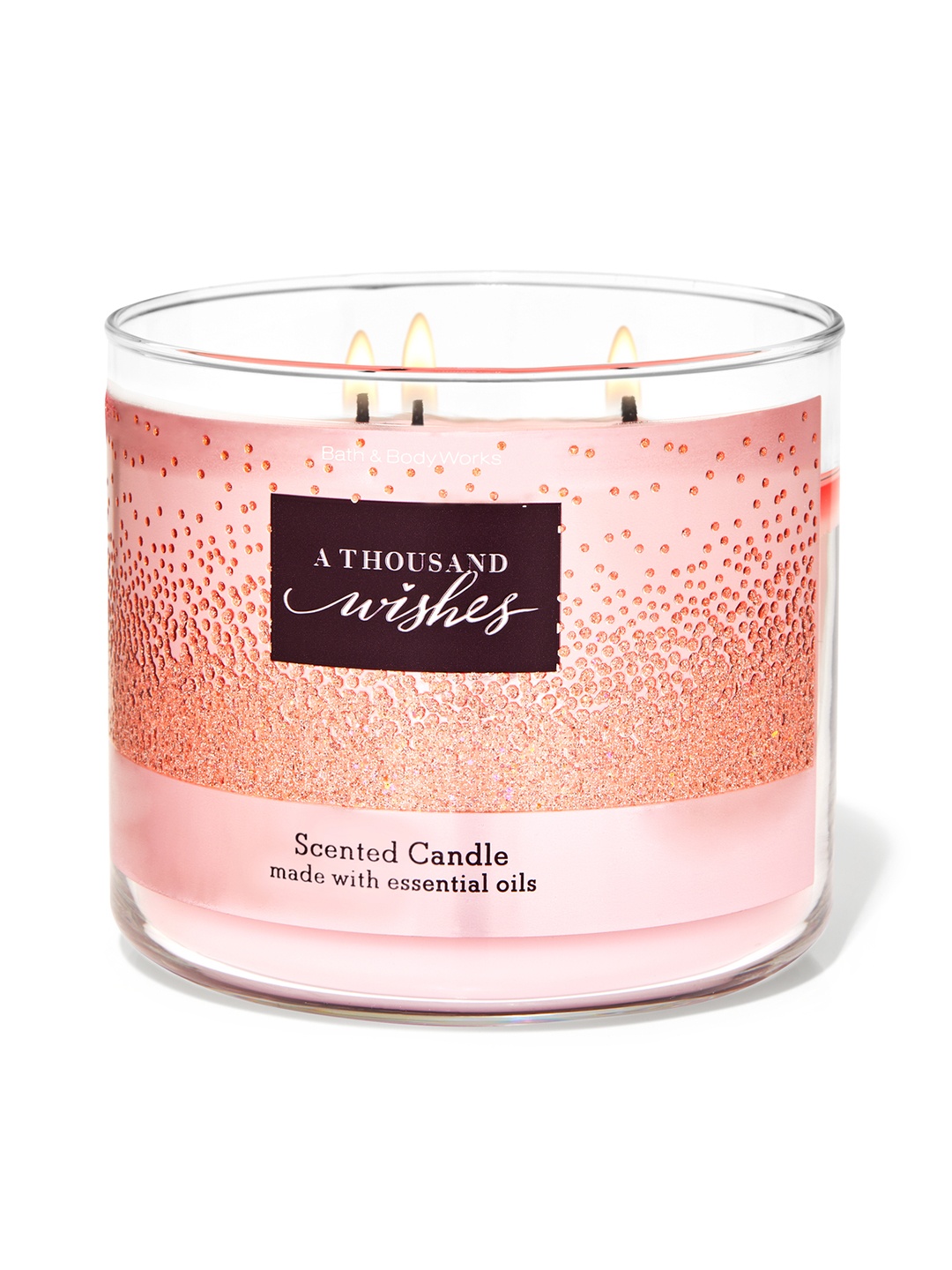 

Bath & Body Works A Thousand Wishes 3-Wick Candle - 421 g, Pink