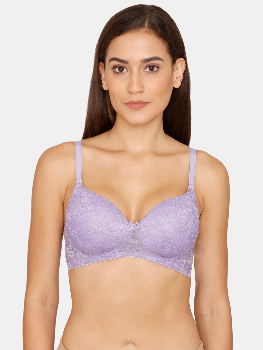 

Rosaline by Zivame Purple Floral Bra
