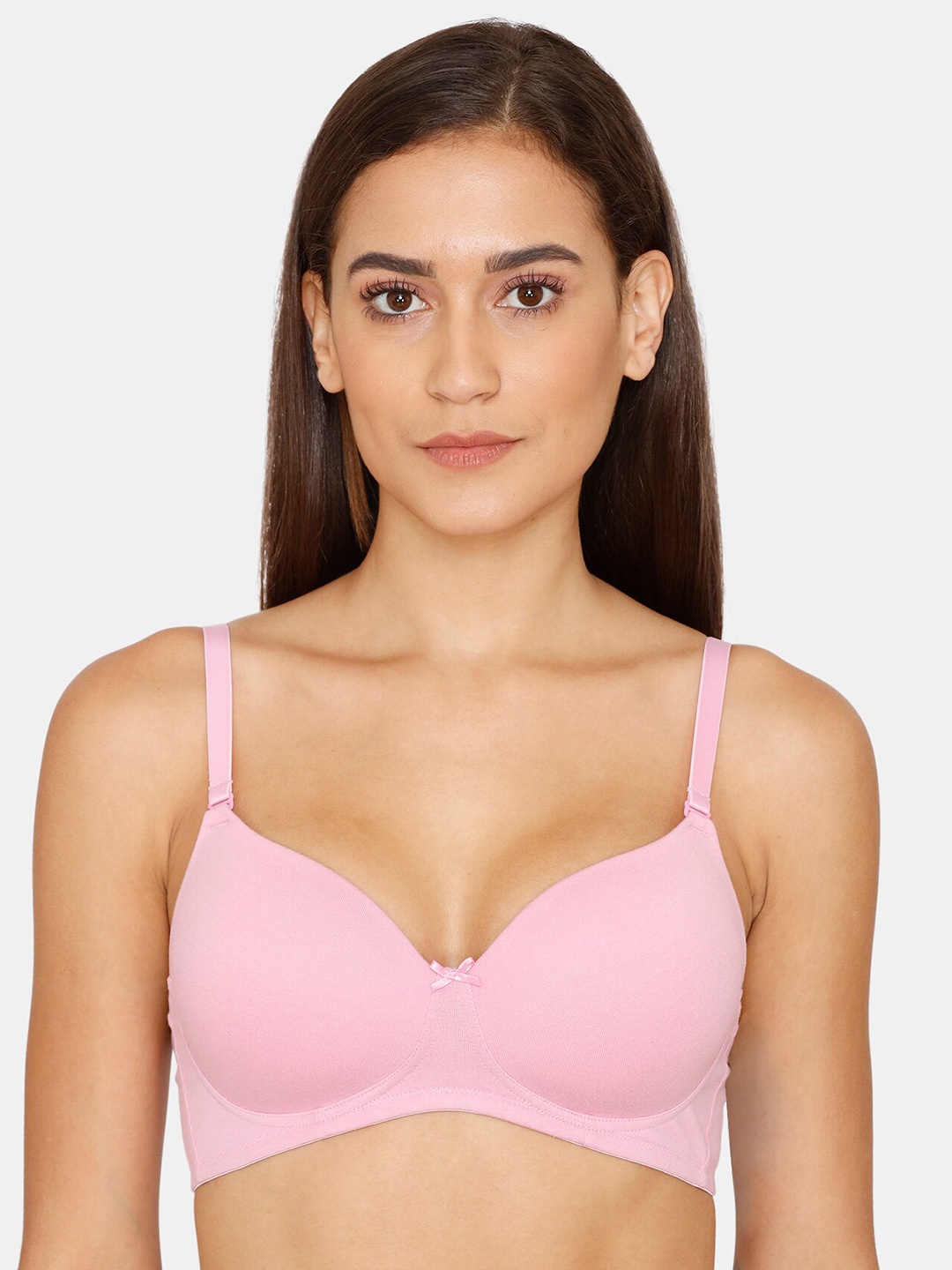

Rosaline by Zivame Pink Lightly Padded T-shirt Bra RO1023FASHAPINK