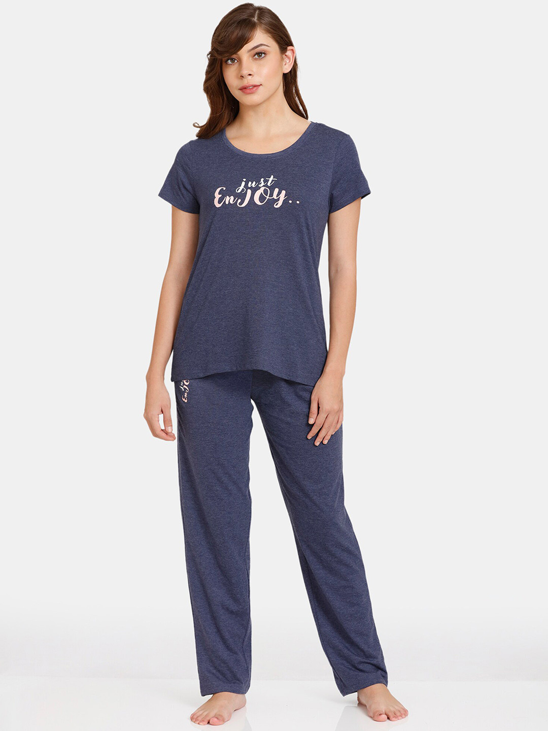 

Rosaline by Zivame Women Blue Night suits