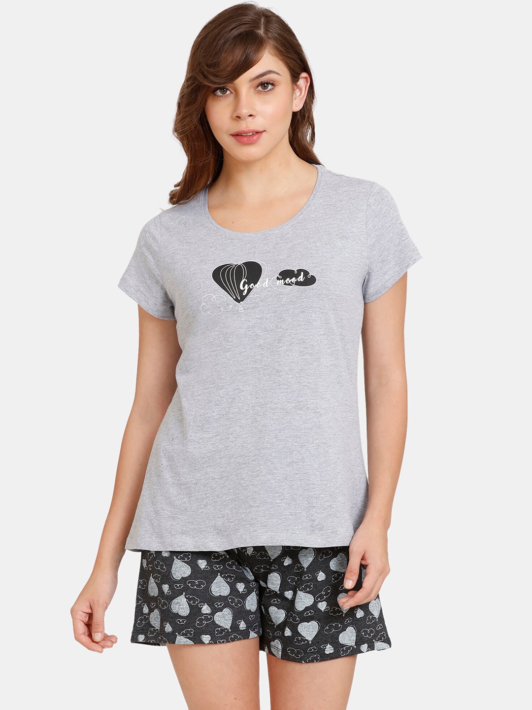 

Rosaline by Zivame Women Grey Night suits