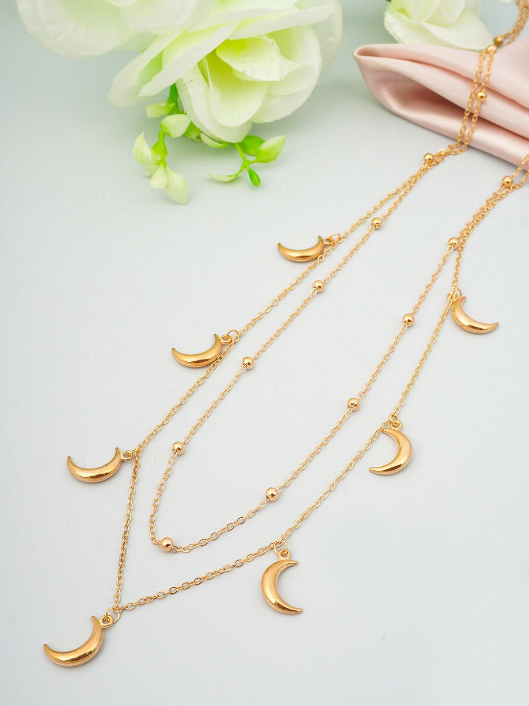 

Ferosh Gold-Toned Layered Waist Chain