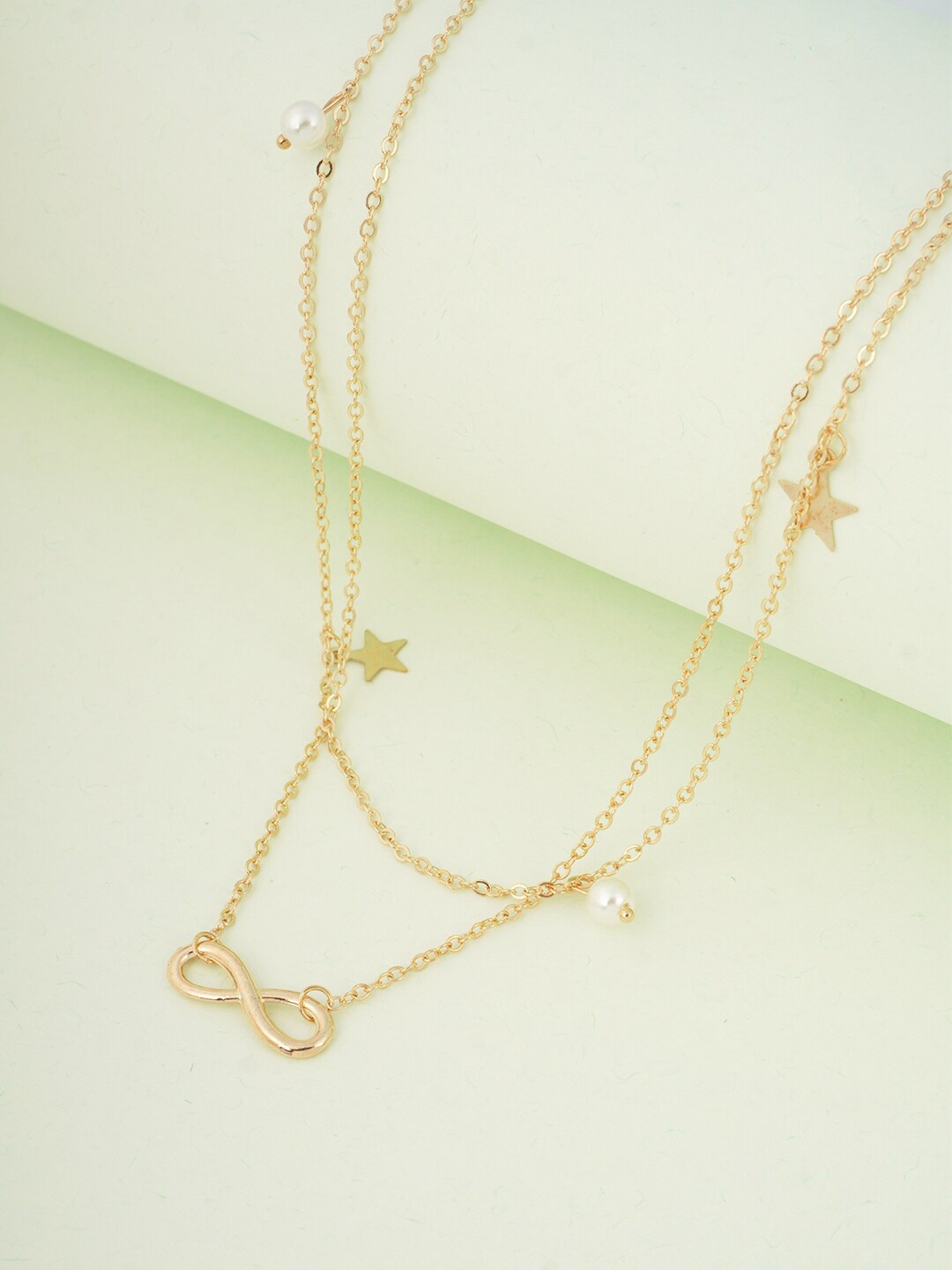 

Ferosh Gold-Toned Infinity Layered Belly Chain