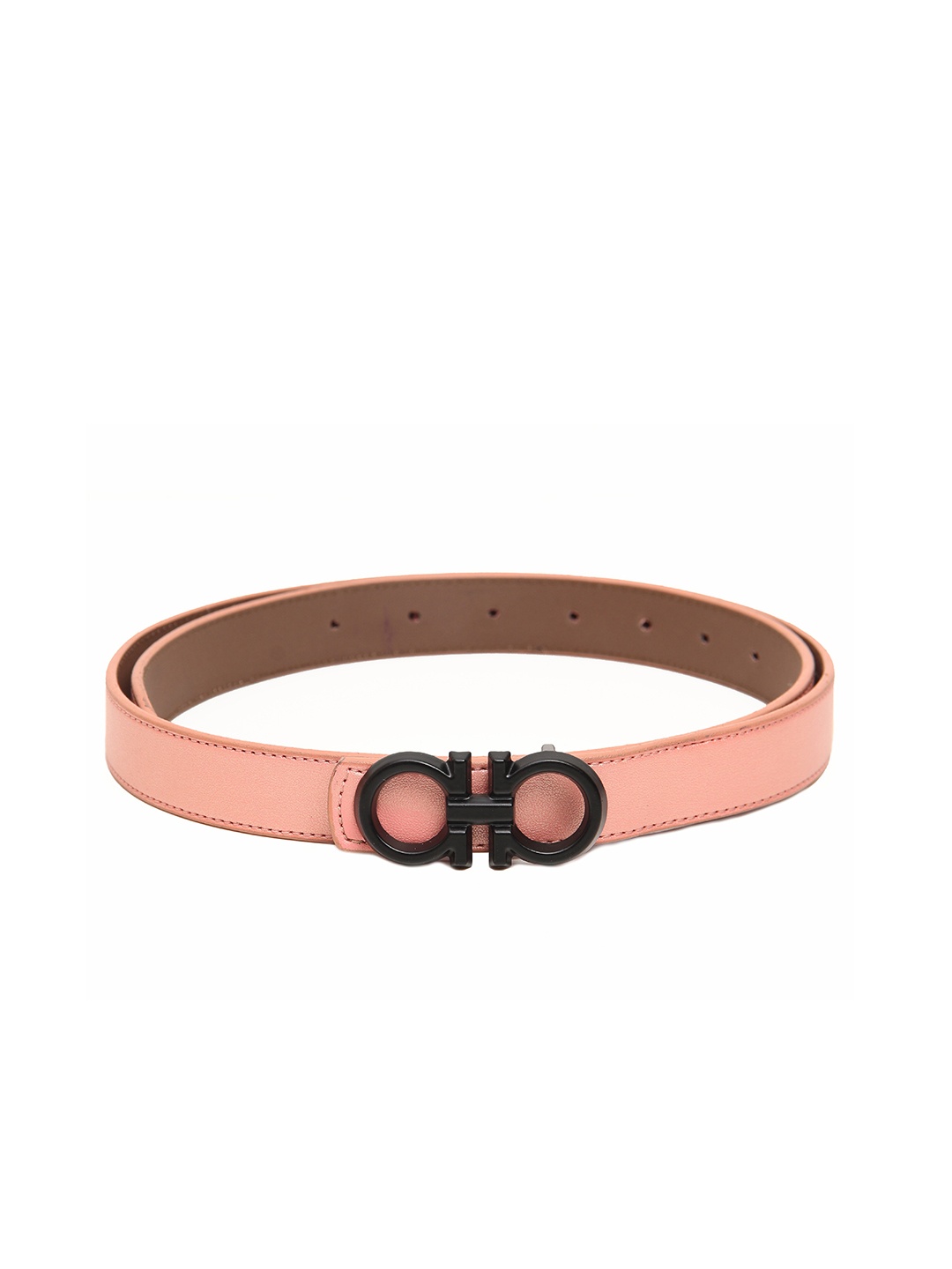 

Calvadoss Girls Peach-Coloured Textured Belt