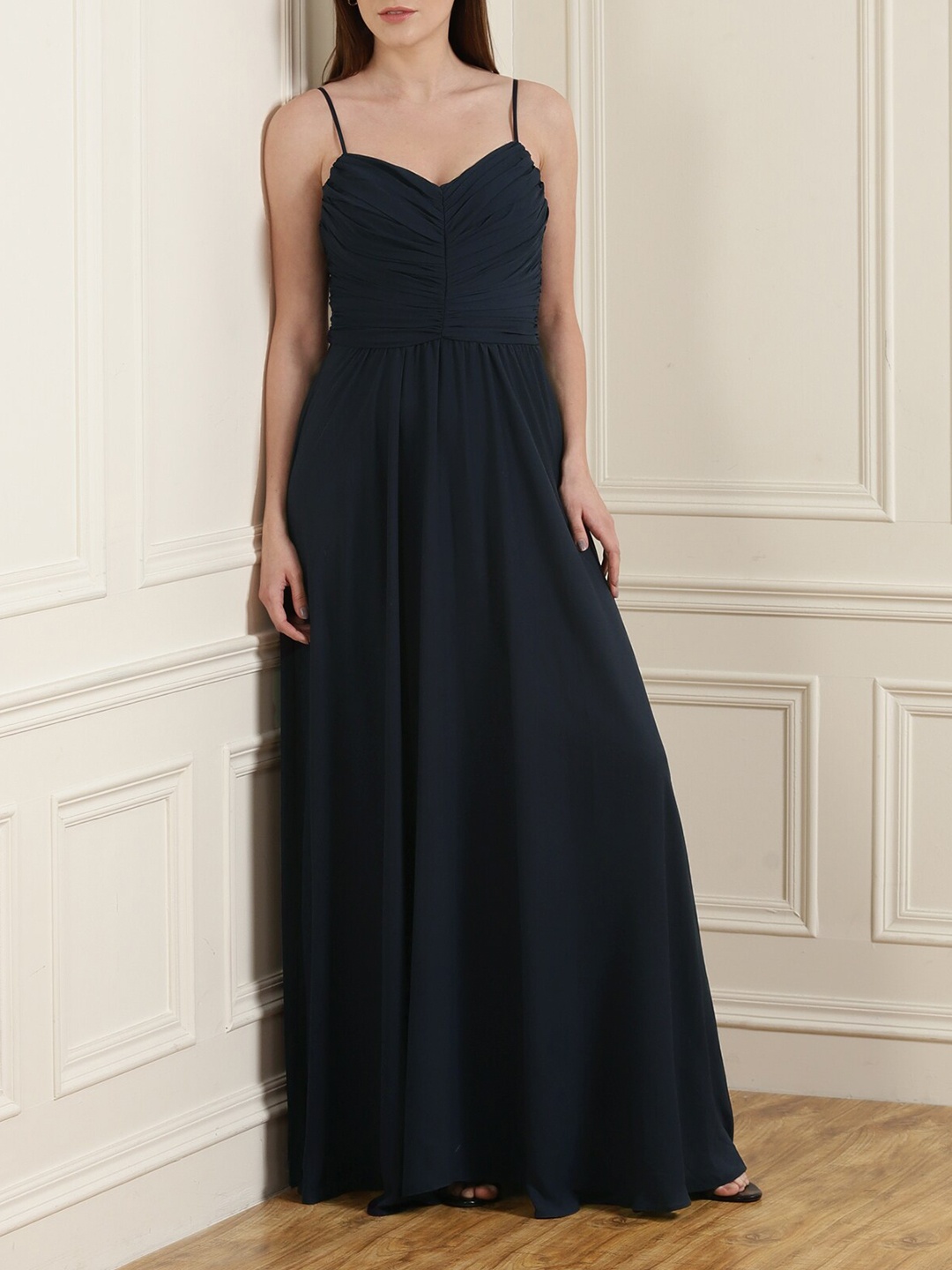 

DKNY Women Navy Blue Maxi Dress